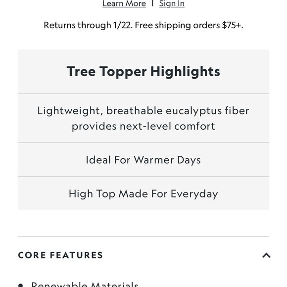 Women's Allbirds Tree Toppers Size 6. Only been worn once. Like new! - Picture 12 of 12